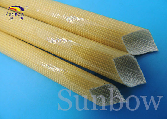 China ROHS &amp; Rated,voltage 300V polyurethane fiberglass sleeve (PU fiberglass sleeve) fornecedor