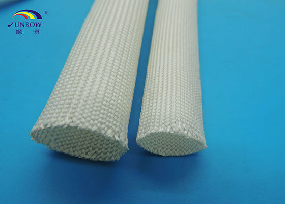 China o Não-alcalóide trançou a fibra de vidro de alta temperatura que Sleeving para isoladores/conjuntos dos fios fornecedor