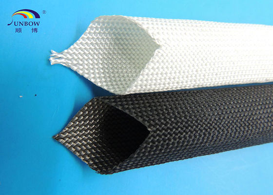 China fibra de vidro de alta temperatura trançada da fibra de vidro do Não-alcalóide que Sleeving para a proteção do cabo da isolação fornecedor