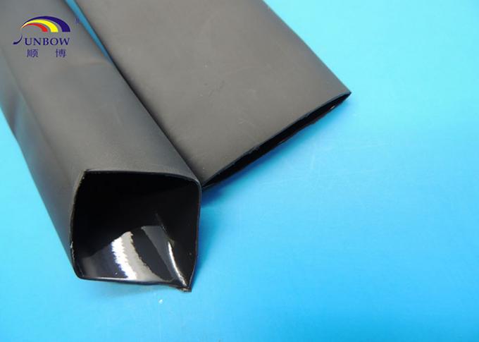Calor flexível - tubulação shrinkable do Polyolefin com preto Meltable do forro 12.7mm