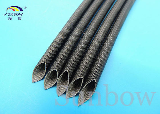 China Silicone Fiberglass Sleeving High Temperature 8mm Black fornecedor