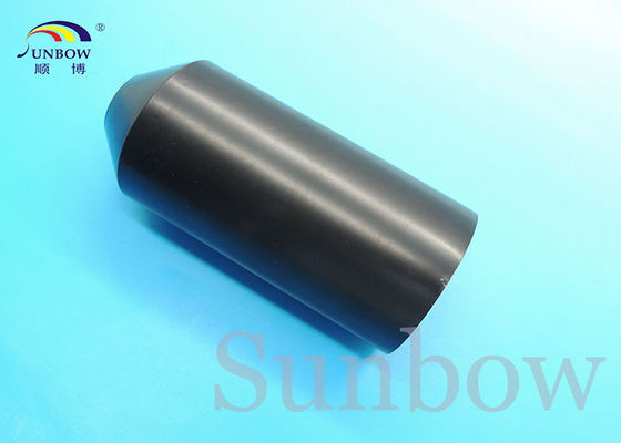 China Preto alinhado adesivo da cor do defeito dos acessórios do cabo do tampão de extremidade de Hearshrink fornecedor