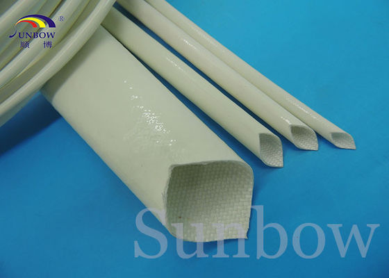 China fibra de vidro que Sleeving, luva do silicone do fio bonde de 4mm da isolação térmica fornecedor