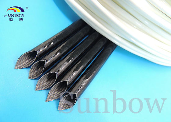 China Tensão de divisão Sleeving 7.0kv da fibra de vidro de alta temperatura do silicone E333177 fornecedor