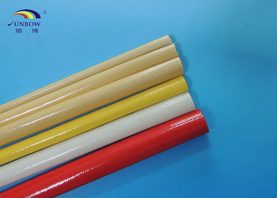 China polyurethane fiberglass sleeve treated in high temperature and  oil proof &amp; water proof fornecedor