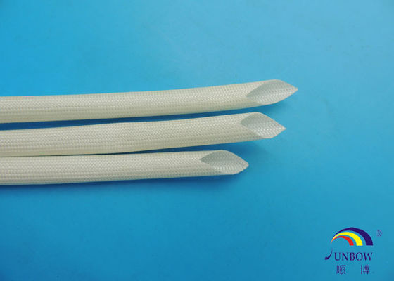 China Sleeving da fibra de vidro da isolação/prova de óleo acrílicas da resistência desgaste das luvas fornecedor
