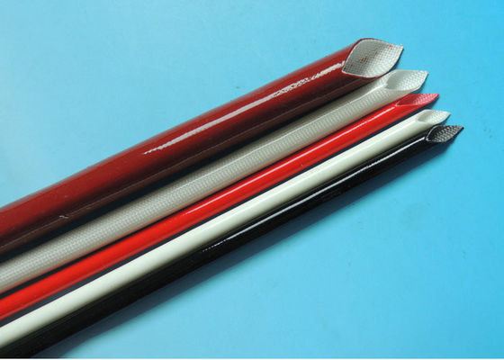 China A resina do silicone revestiu a fibra de vidro do silicone que Sleeving 200℃ a alta temperatura 0.5mm - 30mm fornecedor
