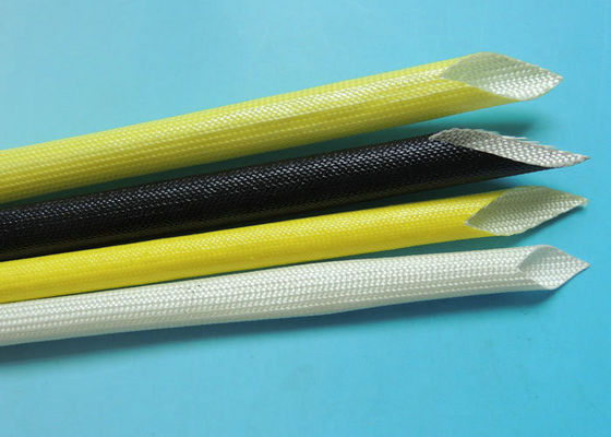 China Vidro de fibra revestido acrílico flexível do UL VW-1 que Sleeving/luvas para a resistência de desgaste da isolação fornecedor