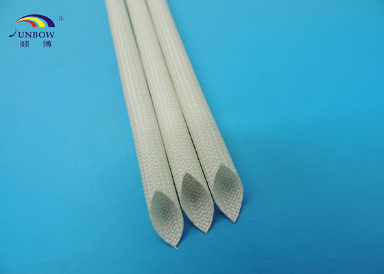 China Chama do UL RoHS - a luva trançada retardadora da fibra de vidro revestiu a borracha de silicone fornecedor