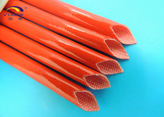 China Sleeving amarelo branco vermelho da fibra de vidro do silicone 4.0KV flexível e chama - retardador fornecedor