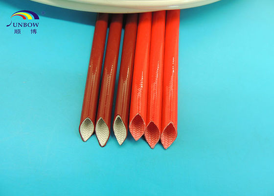 China Vermelho ou costume Sleeving trançado do material de isolamento do cabo elétrico da fibra de vidro dos isoladores fornecedor