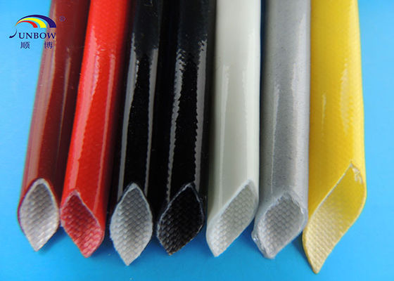 China fibra de vidro Auto-extinguível do silicone que Sleeving a multi luva da isolação da tubulação do silicone da cor fornecedor