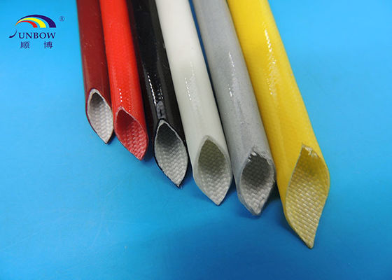 China O silicone revestiu a luva trançada fibra de vidro do cabo do tubo de vidro do silicone Sleeving/isolação fornecedor