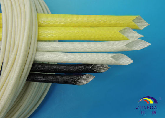 China F classifica a fibra de vidro resistente de Acryic do óleo 155ºC isolante que Sleeving para o dispositivo bonde home fornecedor