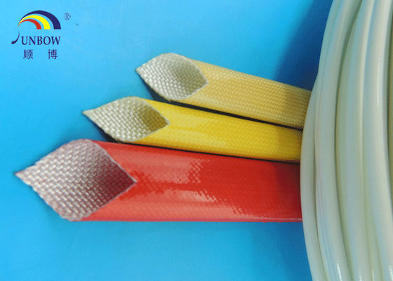 China Waterproof Polyurethane Fiberglass braided Insulation electrical sleeving For F grade electric motor#SB-PUGS fornecedor