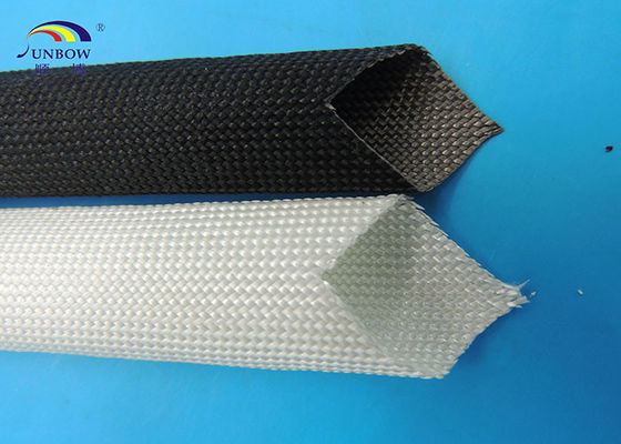 China Chama - fibra de vidro retardadora luvas Sleeving trançadas da isolação para os conjuntos de cabo fornecedor