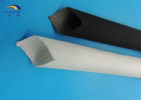 China Sleeving de alta temperatura flexível Eco-amigável da fibra de vidro à prova de fogo para a escova de carbono fornecedor