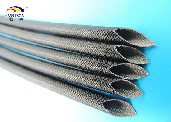 China cor Sleeving trançada da borracha de silicone 1.2KV fibra de vidro revestida multi para personalizado fornecedor