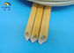 0.5-35mm Heat resistance and good electrical Polyurethane (PU) amber fiberglass sleeve for F grade machinery fornecedor